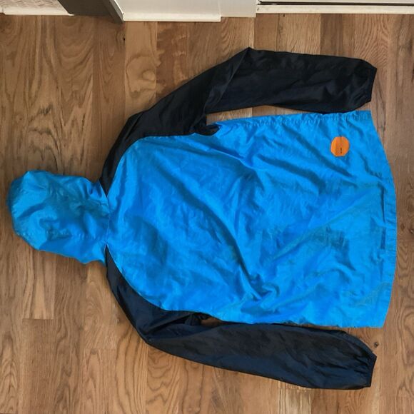 Nike Teal Hooded Windbreaker Running Jacket Size Medium - Picture 6 of 9